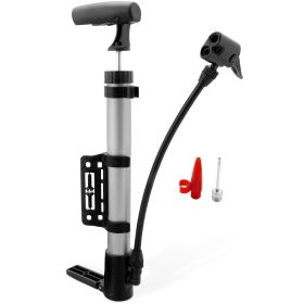 1Pc Mini Bike Inflator Portable Bicycle Tire Inflator Ball Air Inflating With Mount Frame For Mountain Road Bike