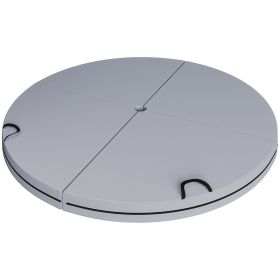 Foldable Crash Mat, Pole Padding with Carrying Handles and EPE Foam for Dance Training and Exercise, Gray