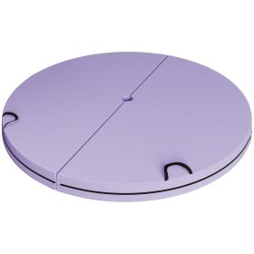 Foldable Crash Mat, Pole Padding with Carrying Handles and EPE Foam for Dance Training and Exercise, Purple