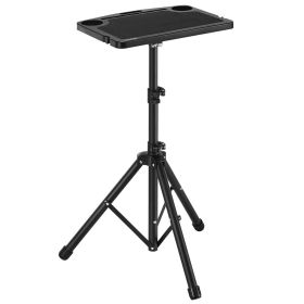 VEVOR Cycling Desk, Stationary Foldable Adjustable Bike Trainer & Treadmill Desk with Triangle Support