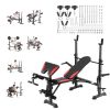 Weight Bench, Multi-Functional Adjustable Weight Bench Press for Full Body Workout, 660lbs Exercise Sit up Bench for Home Gym Strength Training