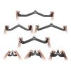 VEVOR LAT Pulldown Attachments, Cable Machine Rowing T-bar V-bar 7 Set, Tricep Pull Down Bar, Back Strength Training Rubber Coated Handle Grip