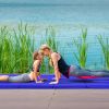 4-Panel Folding Gymnastics Mat with Carrying Handles for Home Gym