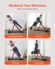 VEVOR Roman Chair Hyperextension Bench, 350 lbs Adjustable Extension Machine, Multi-Function Exercise Equipment for Glute, Hamstring, Lower Back