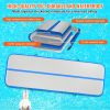 VEVOR Gymnastics Air Mat, 4 inch Thickness Inflatable Gymnastics Tumbling Mat, Tumble Track with Electric Pump