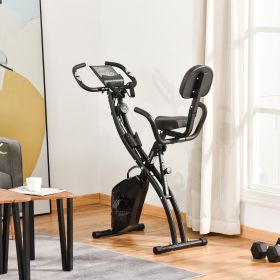 Exercise Bike Folding Upright Recumbent Stationary Cycling W Resistance Band