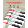 Foldable Pilates Reformer, Pilates Workout Machine for Home Gym Studio Use, Pilates Bed with Dual Resistance- Spring & Cord